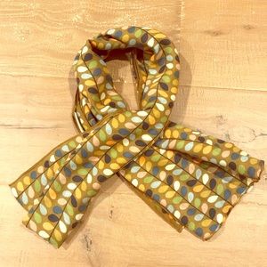 Orla Kiely brown light scarf